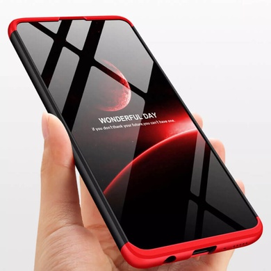 Пластиковая накладка GKK LikGus 360 градусов (opp) для Samsung Galaxy A02s Черный / Красный