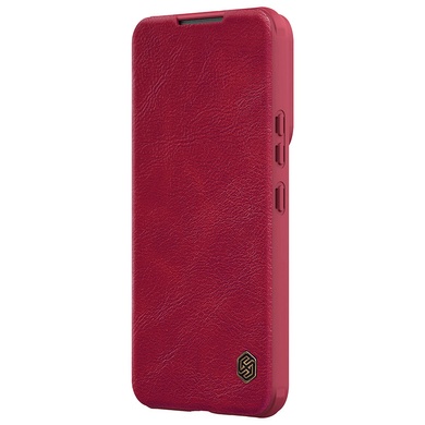 Кожаный чехол (книжка) Nillkin Qin Pro Camshield для Samsung Galaxy S23+ Красный