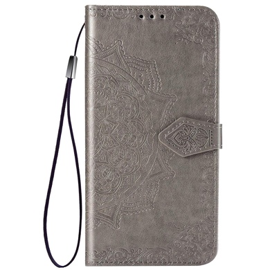 Кожаный чехол (книжка) Art Case с визитницей для Xiaomi Redmi A1 / A2 Серый