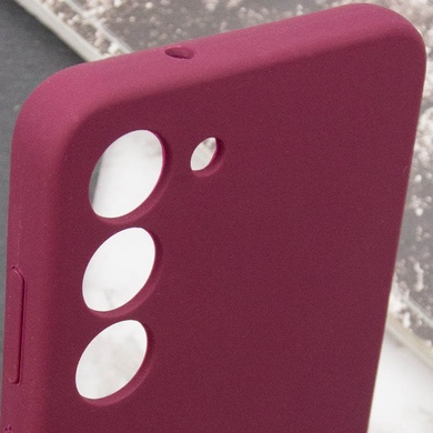 Чохол Silicone Cover Lakshmi Full Camera (AAA) with Logo для Samsung Galaxy S24, Бордовый / Plum