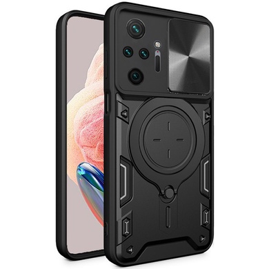 Удароміцний чохол Bracket case with Magnetic для Xiaomi Redmi Note 10 Pro / 10 Pro Max, Black