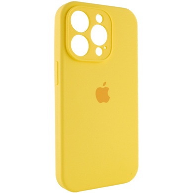 Чехол Silicone Case Full Camera Protective (AA) для Apple iPhone 14 Pro Max (6.7") Желтый / Yellow