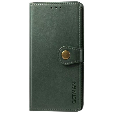 Шкіряний чохол книжка GETMAN Gallant (PU) для Xiaomi Redmi Note 9 5G / Note 9T, Зелений