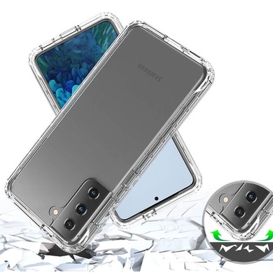 Чехол TPU+PC Full Body с защитой 360 для Samsung Galaxy S21 Прозрачный