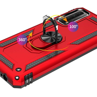 Ударопрочный чехол Serge Ring for Magnet для Huawei P Smart (2021) Красный