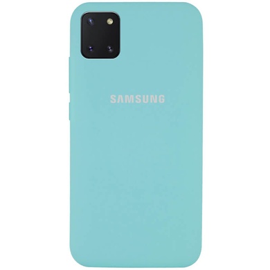 Чохол Silicone Cover Full Protective (AA) для Samsung Galaxy Note 10 Lite (A81), Бірюзовий / Ice Blue