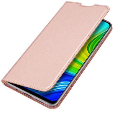 Чехол-книжка Dux Ducis с карманом для визиток для Xiaomi Mi 10 Ultra Rose Gold