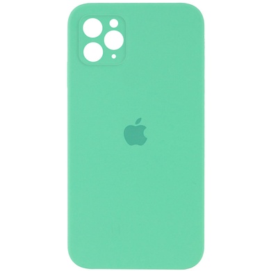 Чехол Silicone Case Square Full Camera Protective (AA) для Apple iPhone 11 Pro (5.8") Зеленый / Spearmint