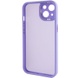 TPU+PC чохол Accent для Apple iPhone 14 (6.1"), White / Purple