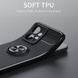 TPU чехол Deen ColorRing под магнитный держатель (opp) для Xiaomi Redmi Note 12 4G Черный / Черный