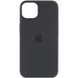 Чехол Silicone case (AAA) full with Magsafe and Animation для Apple iPhone 15 Pro Max (6.7") Черный / Black