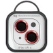 Защитное стекло Metal Classic на камеру (в упак.) для Apple iPhone 14 (6.1") / 14 Plus (6.7") Красный / Red