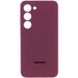 Чохол Silicone Cover Lakshmi Full Camera (AAA) with Logo для Samsung Galaxy S24, Бордовый / Plum