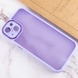 TPU+PC чохол Accent для Apple iPhone 14 (6.1"), White / Purple