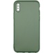Матовый полупрозрачный TPU чехол с защитой камеры для Apple iPhone XS Max (6.5") Зеленый / Green