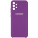 Чохол Silicone Cover Full Camera (AAA) для Samsung Galaxy A32 4G, Фіолетовий / Grape