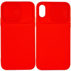 Чехол Camshield Square TPU со шторкой для камеры для Apple iPhone XS Max (6.5") Красный