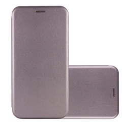 Кожаный чехол (книжка) Classy для Xiaomi Redmi 12C Серый