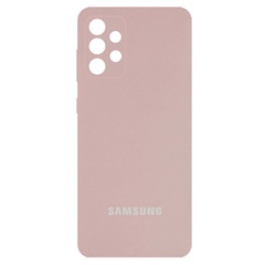 Чехол Silicone Cover Full Camera (AA) для Samsung Galaxy A53 5G Розовый / Pink Sand