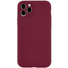 Чохол Silicone Case Full Camera Protective (AA) NO LOGO для Apple iPhone 12 Pro Max (6.7"), Бордовый / Plum