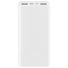 Портативное зарядное устройство Xiaomi Mi Power Bank 3 20000mAh (2USB+Type-C) (PLM18ZM/VXN4258CN) Белый