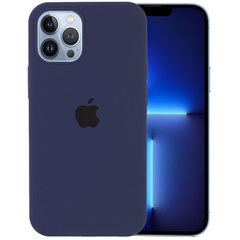 Чохол Silicone Case Full Protective (AA) для Apple iPhone 13 Pro Max (6.7 "), Темний Синій / Midnight Blue
