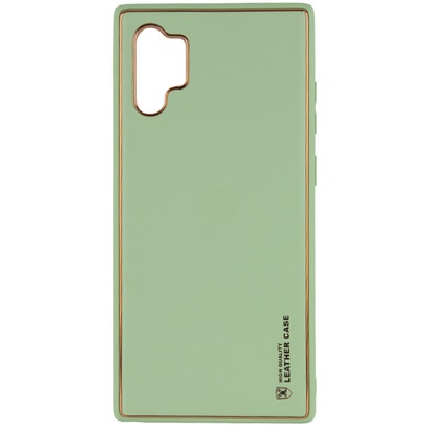 Кожаный чехол Xshield для Samsung Galaxy Note 10 Plus Мятный / Mint