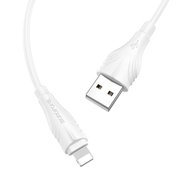 Дата кабель Borofone BX18 Optimal USB to Lightning (1m) Белый