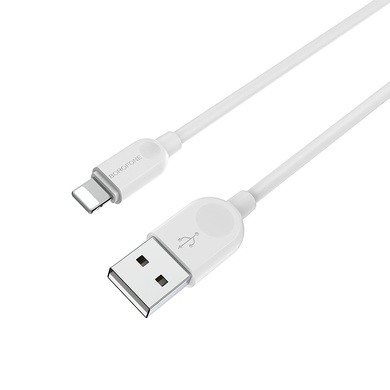 Дата кабель Borofone BX14 USB to Lightning (1m) Белый