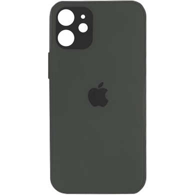 TPU+Glass чехол GLOSSY Logo Full camera для Apple iPhone 12 mini (5.4") Зеленый