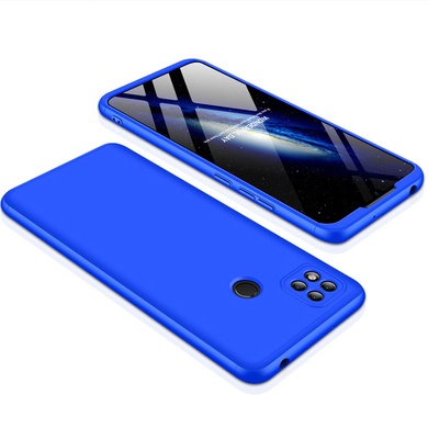 Пластиковая накладка GKK LikGus 360 градусов (opp) для Xiaomi Redmi 10C Синий