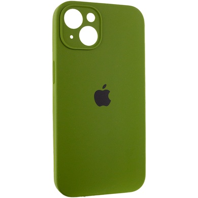 Чохол Silicone Case Full Camera Protective (AA) для Apple iPhone 15 Plus (6.7"), Зеленый / Dark Olive