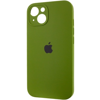 Чохол Silicone Case Full Camera Protective (AA) для Apple iPhone 15 Plus (6.7"), Зеленый / Dark Olive