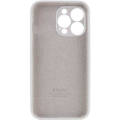Чохол Silicone Case Full Camera Protective (AA) для Apple iPhone 15 Pro Max (6.7"), Білий / White