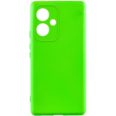 Чохол Silicone Cover Lakshmi Full Camera (AA) для Xiaomi Redmi 13 4G / Poco M6 4G, Салатовый / Neon green