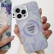 TPU+PC чехол Tenderness with MagSafe для Apple iPhone 14 Pro (6.1") Lavender season