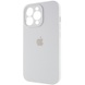 Чохол Silicone Case Full Camera Protective (AA) для Apple iPhone 15 Pro Max (6.7"), Білий / White