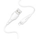 Дата кабель Borofone BX18 Optimal USB to Lightning (1m), Білий