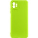 Чохол Silicone Cover Lakshmi Full Camera (A) для Motorola Moto G32, Салатовый / Neon green