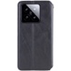 Кожаный чехол книжка GETMAN Cubic (PU) для Xiaomi 14 Черный