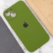 Чехол Silicone Case Full Camera Protective (AA) для Apple iPhone 15 Plus (6.7") Зеленый / Dark Olive