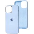 Чехол Silicone Case Metal Buttons (AA) для Apple iPhone 13 Pro Max (6.7") Голубой / Cloud Blue