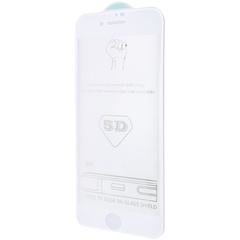 Защитное стекло 5D Hard (full glue) (тех.пак) для Apple iPhone 6/6s (4.7") Белый