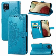 Шкіряний чохол (книжка) Art Case з візитниці для Samsung Galaxy A12 / M12, Синій