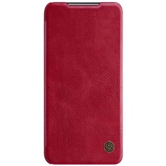 Кожаный чехол (книжка) Nillkin Qin Series для Xiaomi Poco M3 Красный