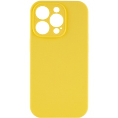 Чохол Silicone Case Full Camera Protective (AA) NO LOGO для Apple iPhone 15 Pro Max (6.7"), Жовтий / Yellow