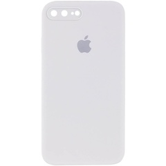 Чохол Silicone Case Square Full Camera Protective (AA) для Apple iPhone 7 plus / 8 plus (5.5 "), Білий / White