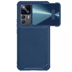 Шкіряна накладка Nillkin Camshield Leather S (шторка на камеру) для Xiaomi 12T Pro, Blue
