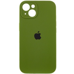 Чохол Silicone Case Full Camera Protective (AA) для Apple iPhone 14 (6.1"), Зеленый / Dark Olive