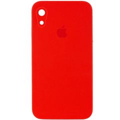 Чехол Silicone Case Square Full Camera Protective (AA) для Apple iPhone XR (6.1") Красный / Red